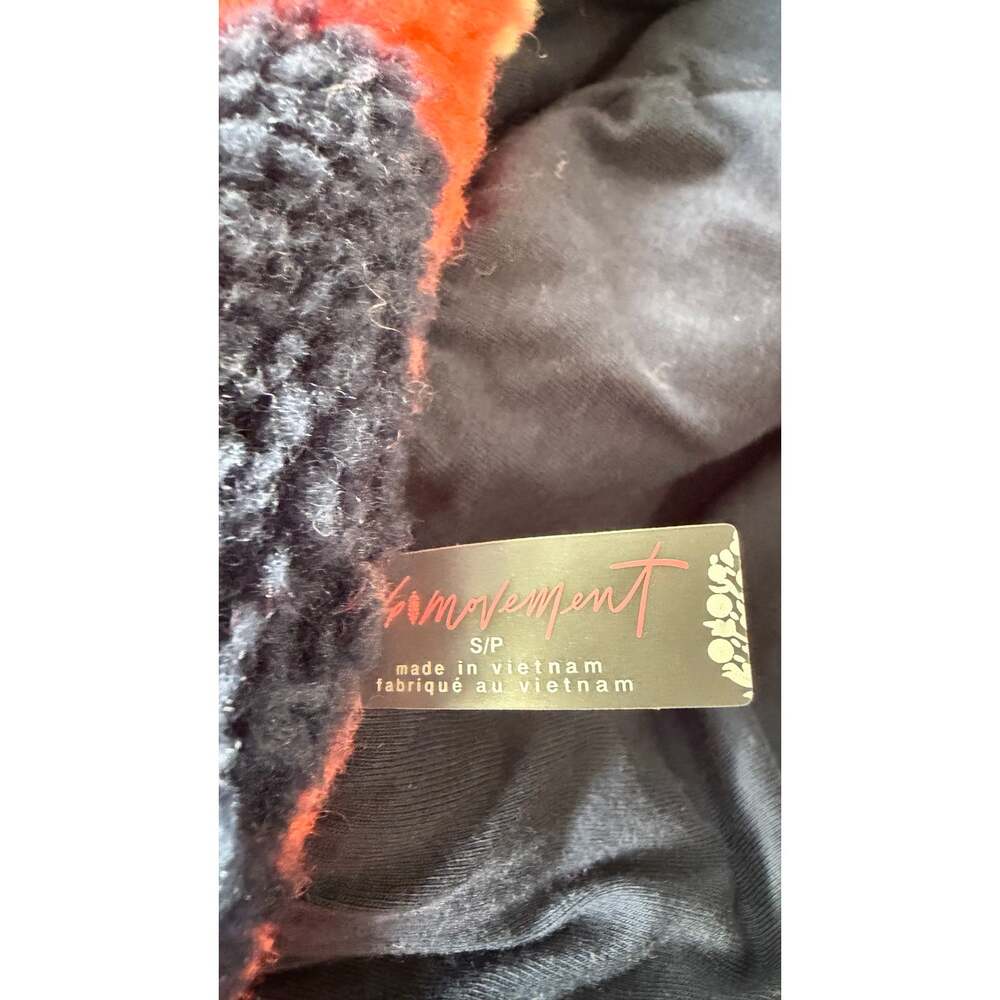 Free People Movement Colorful Floral Sherpa Fleece Jacket Sz S $198 NWT - Picture 10 of 10